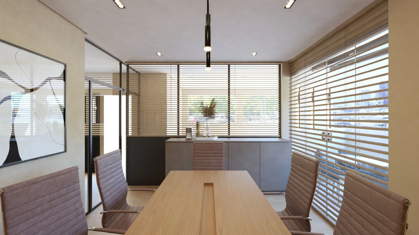Sala de reunião dos fundadores da Seleto Centro Empresarial